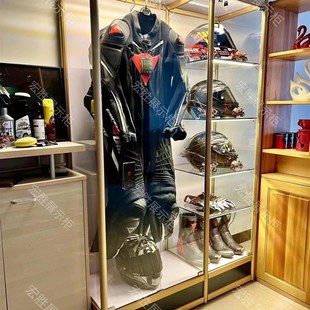 安全帽架骑行服展示柜展示柜服装护具装备机车机车俱乐部货架定制