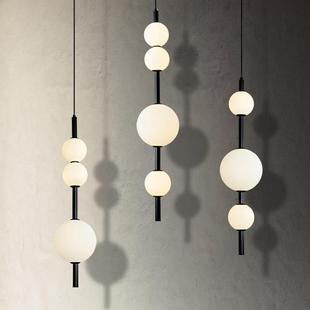 北欧创意餐厅吧台灯现代设计师卧室床头酒店客房楼梯间葫芦小吊灯