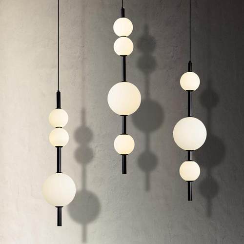 北欧创意餐厅吧台灯现代设计师卧室床头酒店客房楼梯间葫芦小吊灯