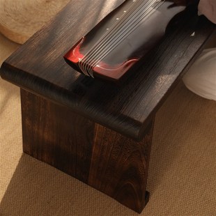 可折叠实木便携古琴桌凳榻榻米矮桌子烧桐木古筝专用桌小古典琴台