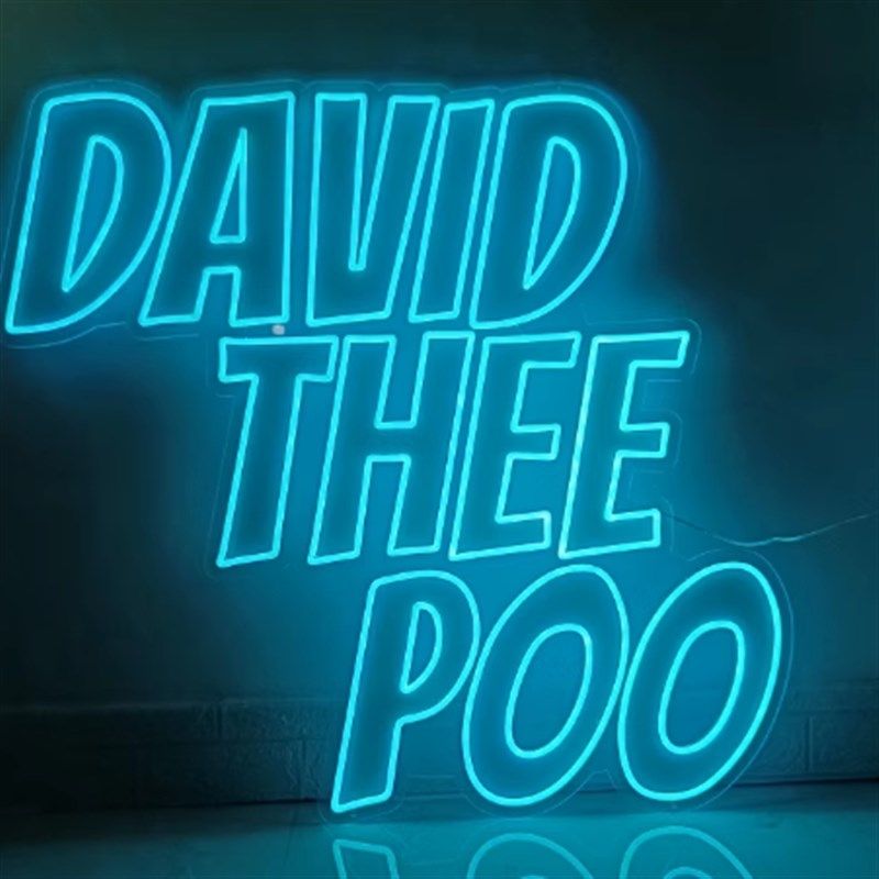 霓虹灯发光字英文字母灯手举牌酒吧名字灯户外装饰亚克力LED网红