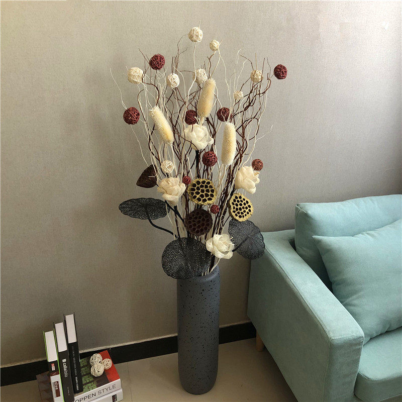 龙柳曲柳干枝天然树枝装饰 客厅落地玄关大花瓶高枝装饰花干花