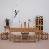 榆木展示柜中式 珠宝文玩摆件展台手工台收银台饰品柜台精品中岛柜