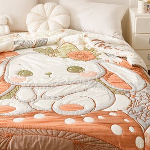 卡通纯棉十层纱布盖毯全棉毛巾被加厚沙发午休毯空调毯夏凉被子