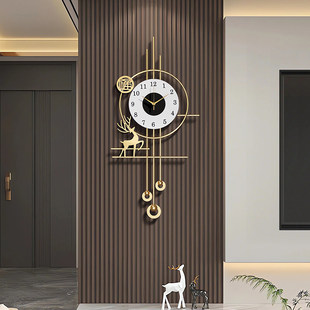 格栅挂钟2025新款时钟创意客厅现代墙挂钟时钟钟表挂装饰新疆包邮