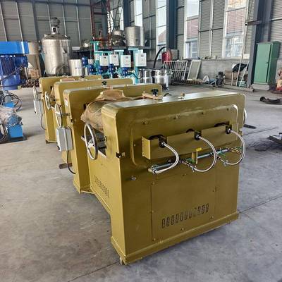 三辊研磨工业级磨膏体浆料研机设备LNR高细度验实室三辊研磨机