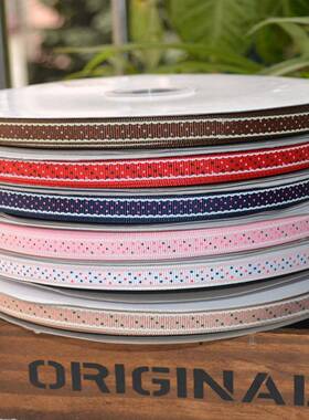 38m圆点丝涤纹纶印花罗WJO带mAX293姚蕾明织带