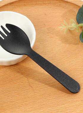 一次性叉子水具果叉塑料刀叉OJC勺甜品勺蛋餐叉糕勺独包立装