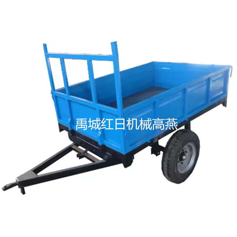 小马力拖车棉花运输车斗牵引高栏拖挂车双轴农用拖车