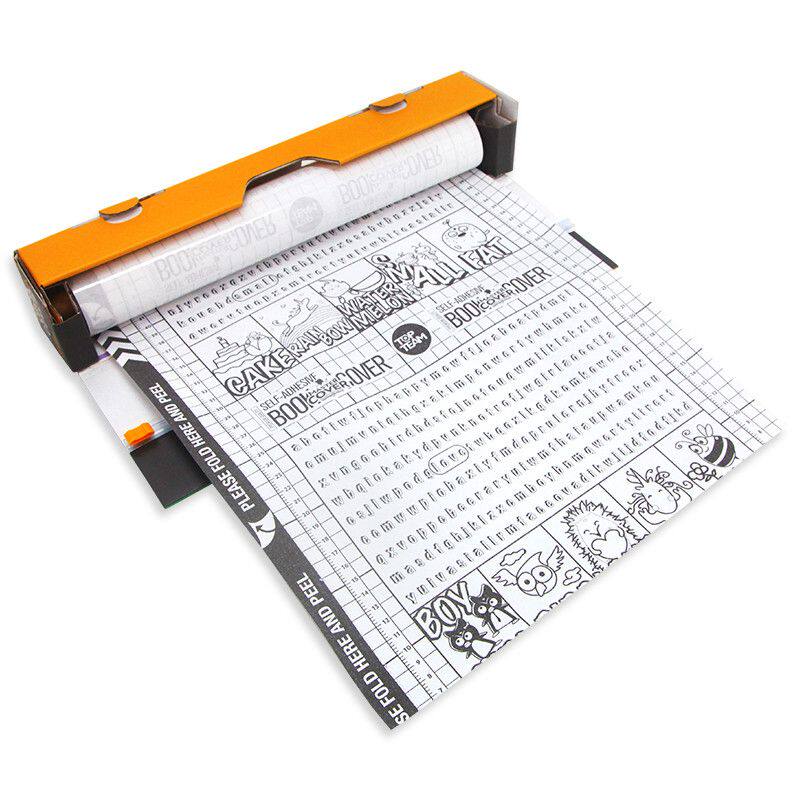麦思考环保书皮自粘包书膜纸小学生用防水透明16KA4整卷裁剪横版