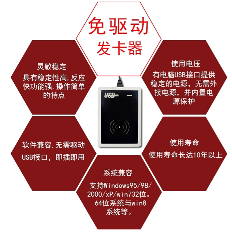 酒店门锁发卡机宾馆制卡机门锁读卡器发卡系统定制门禁读卡器