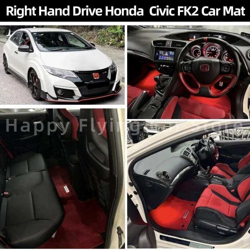 适用于右舵新加坡港版HONDA思域CIVIC FK2脚垫地毯地垫floor mats
