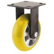 8寸黄色固定轮 怡合达脚轮 CGM09-D200-UX 聚氨酯球形轮组