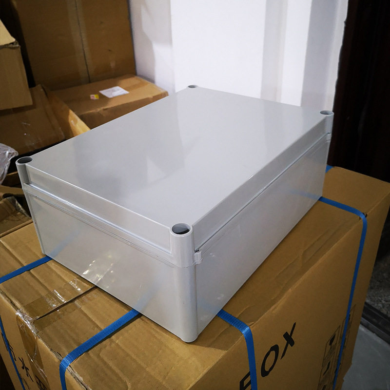 400*300*160塑料螺丝防水接线箱户外大防水盒监控电源配电分线盒