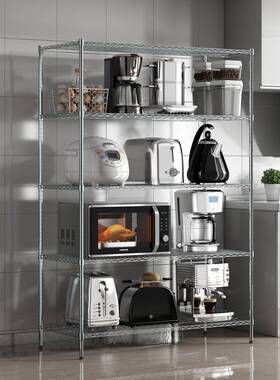 不锈色置物用架多层厨房储钢物架厅阳台杂物收纳整理客架家PDY货