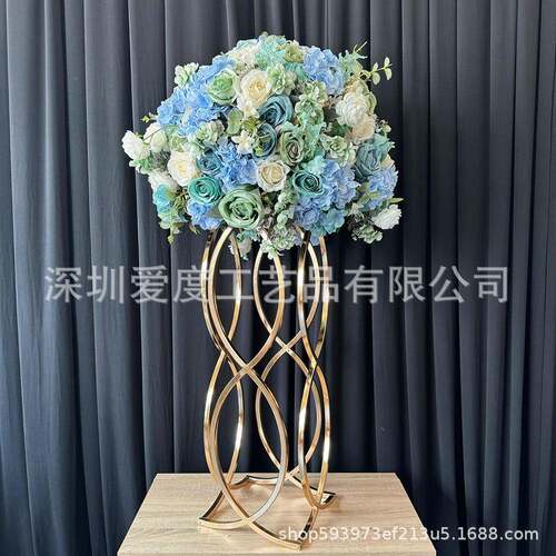 铁艺花架立柱假几布铁何装饰摆FZP件艺舞台置婚庆路引花婚礼道具