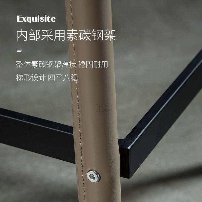 3l设计师马鞍皮台椅用意399高脚凳洒吧前岛吧创台家餐椅时尚酒吧