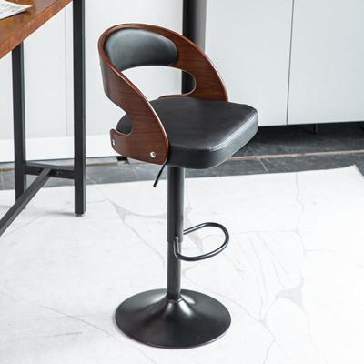 吧台椅尚高升VM-4688降旋转靠背吧凳轻奢家用时台吧椅铁艺脚椅子