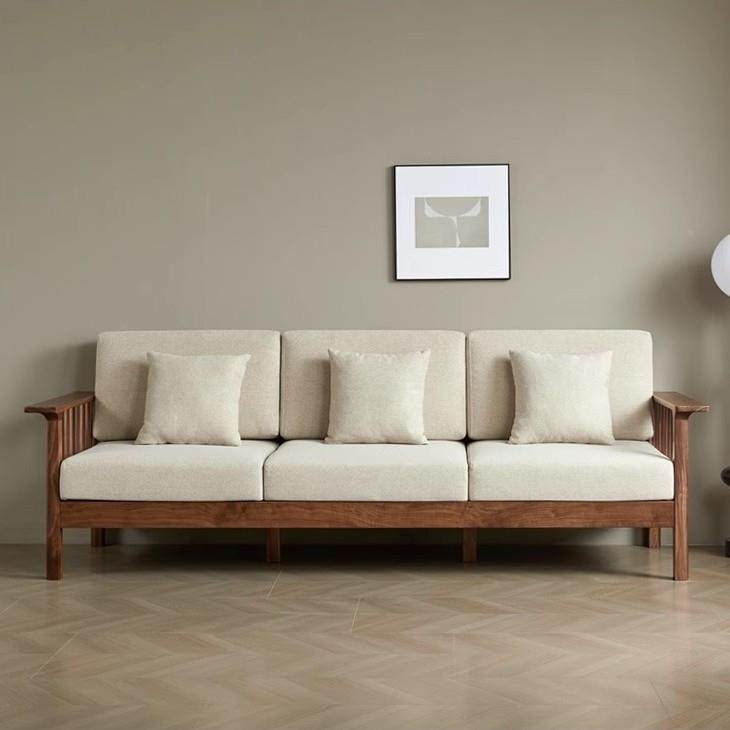 北美黑桃木实木沙发人位现桃代简约胡樱木白橡木原326三木白橡木,商业/办公家具,沙发,淘宝优惠券,粉丝福利购,淘宝优惠卷