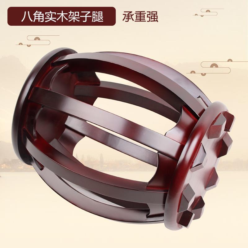 古筝圆凳古筝凳耐子实木古圆ZQS凳素面印花款海色古筝筝琴凳棠结