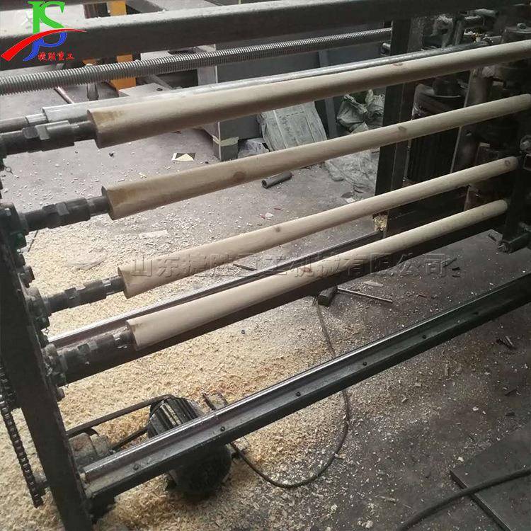 全自动木工十镐把机js-9681.7工米四位圆棒锄把机字圆锥形锤把棒