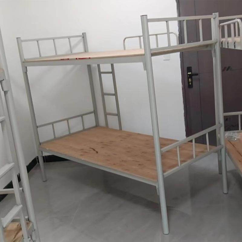学生宿舍铁上下铺床工无品牌/地人铁工架床上下双人床圆管铁铺床