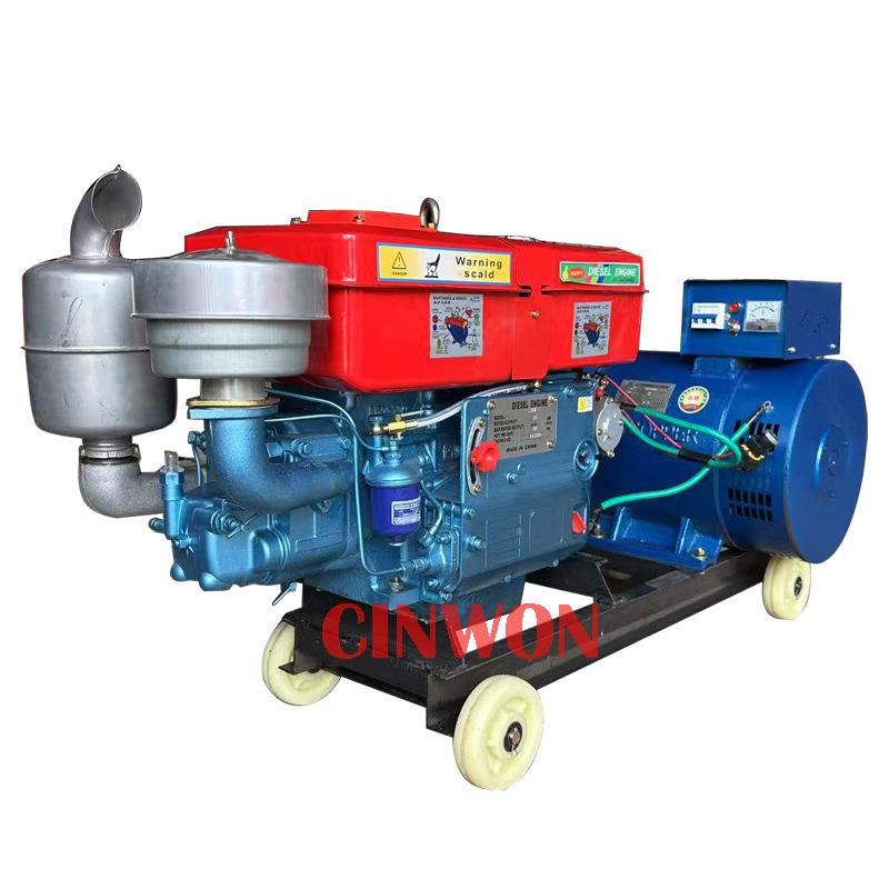 单缸油发电机组全铜10KW12KW15KW2柴0KW10KW电启2W4K30启KW电动