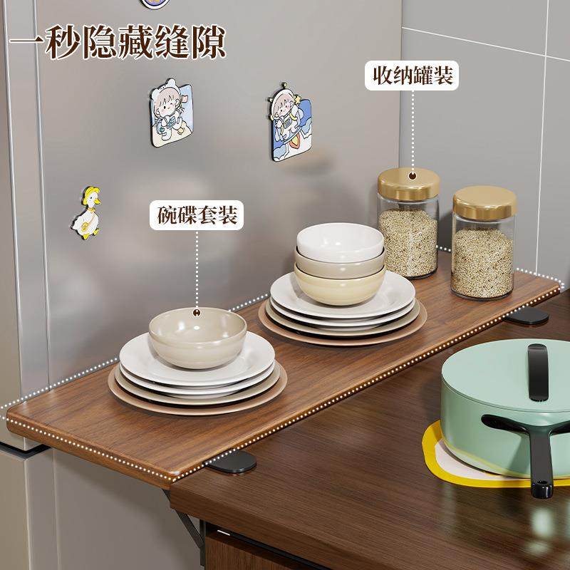 实木面桌延长电板脑桌子611扩键盘托架可折叠免打孔置物架空间展