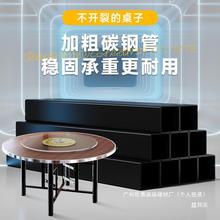 实木桌圆形大圆桌QOM盘用小户型吃饭餐桌子旋转圆家桌面板单独圆