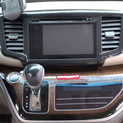 15-饰19款ZDQ奥德车内改装桃木内饰贴件前台左右风口纤碳维装饰赛