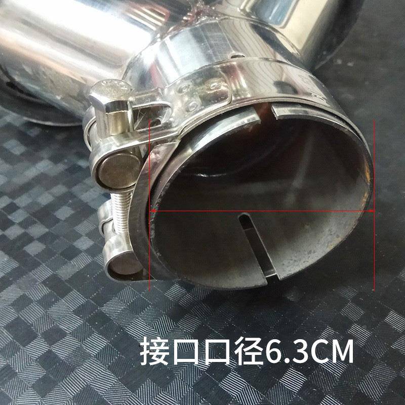 天接蝎A碳纤高品质不锈钢焊款消声器/尾碳纤双出喉排气K管双出