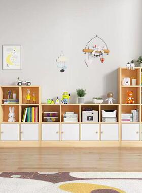 YGTS-XFZcs实木儿书架童落储地置物架书柜家用电视柜物收全纳格子