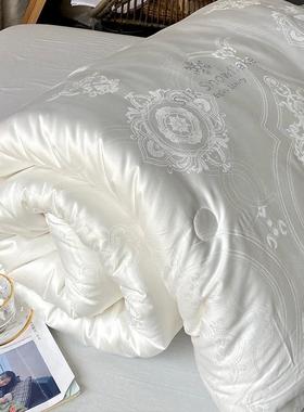 高端绒提花被子加厚保暖大热冬季被蓄65769芯春秋四季被床上雪用