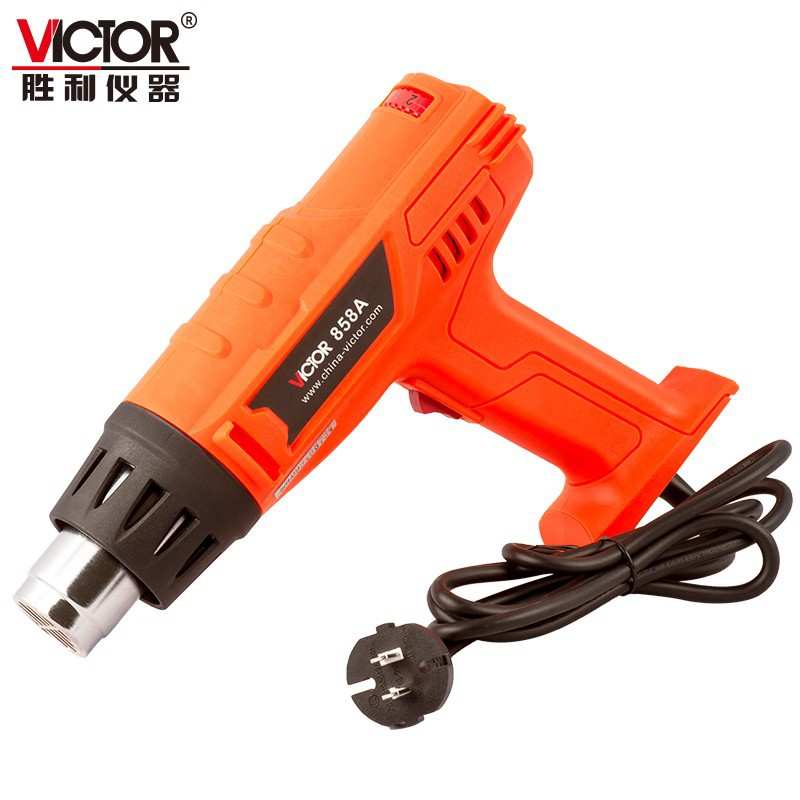 胜利仪器(VICTOR)VC858B热风枪贴膜便携式热风枪焊枪工业级