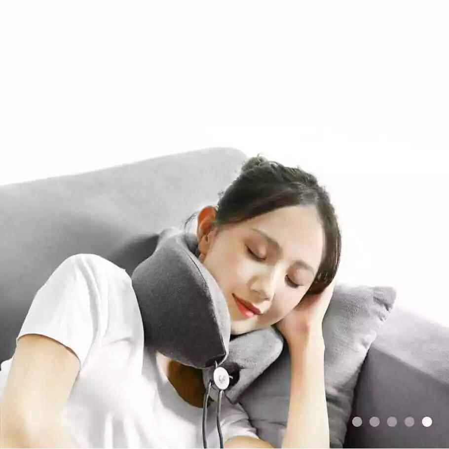 乐范按摩助眠颈枕引导入眠按摩放松围脖锁扣收纳自如便携助眠颈枕