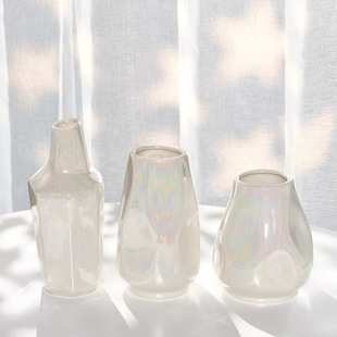 蜀门ins轻奢北欧创意陶瓷鲜花花瓶水养家居装饰客厅书房插花摆件