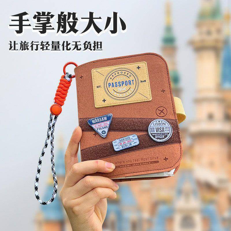 旅行笔记本子本护照收纳包便携活页手帐本研学游学日记本礼物