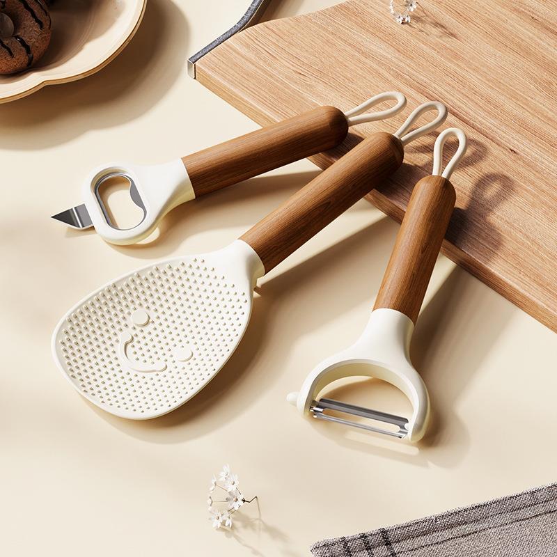 格美居厨房小工具套装水果削皮刀刮皮器开瓶器饭勺组合家用神器