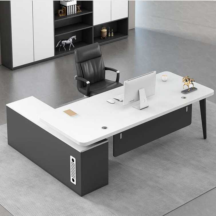 简约现代办公桌桌椅组合经理总裁办公室大班台家具老板桌办公家具