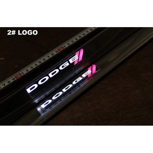 适用于13-15道奇dodge dart不锈钢带灯门槛条  迎宾踏板