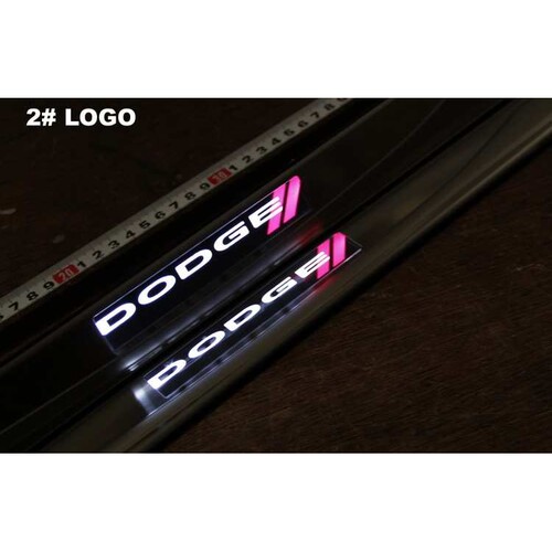 适用于13-15道奇dodge dart不锈钢带灯门槛条  迎宾踏板