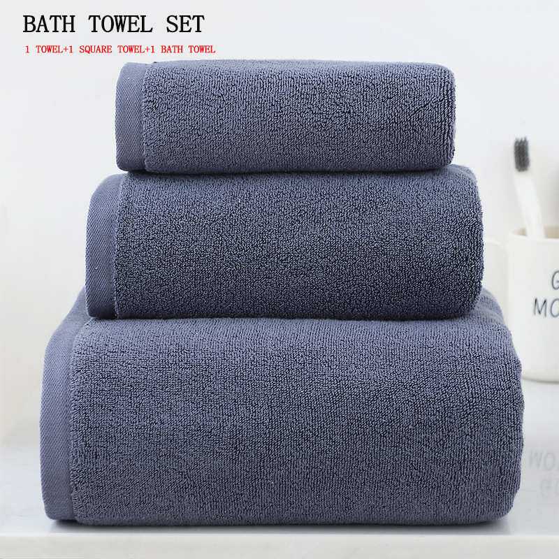 外贸跨境纯棉towelset加大加厚纯棉毛巾方巾浴巾组合商务礼品套巾