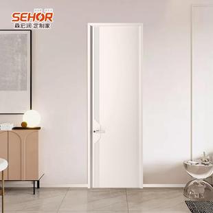 门锁脚线同色复实木隔合音门室内卧室房间668木门厨房间卫生玻踢