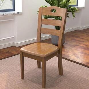 椅凳子靠椅椅餐背家用子实木简约现代中式木头餐厅饭店WYM桌椅餐