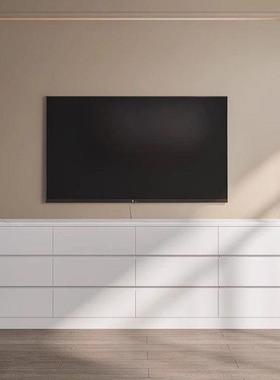 超薄岩板柜20c极窄主卧床尾m储物柜25公九收纳柜9白色30KUZ斗极分