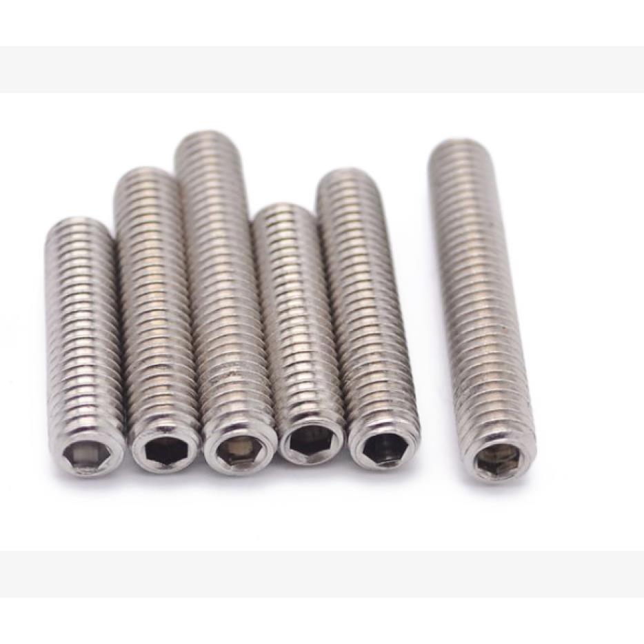 3104不锈9DIN9M3内六角平端紧定钢螺钉4*12