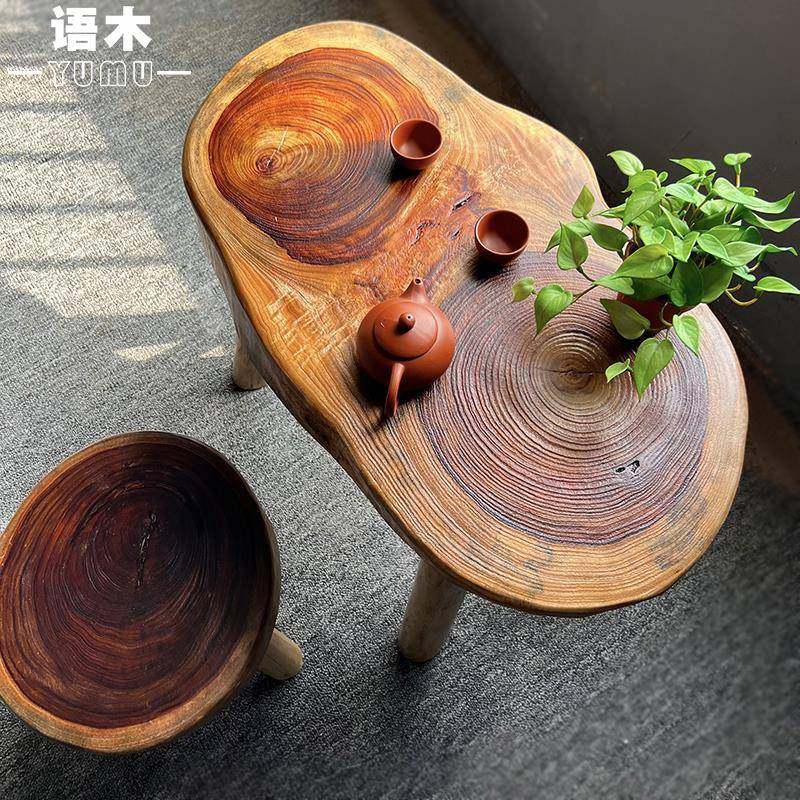 W7木小型餐实木香樟阳台小桌家用吃饭喝茶茶桌根桌雕桌民风TVX宿,鲜花速递/花卉仿真/绿植园艺,其它园艺用品,淘宝优惠券,粉丝福利购,淘宝优惠卷