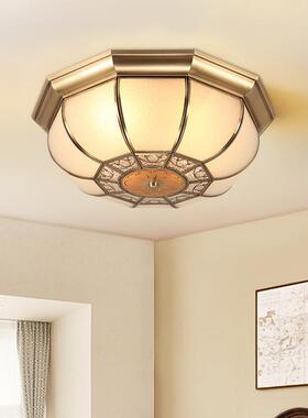 室顶灯欧式Le家d全铜用卧客厅灯现代简约灯具温78008馨书房灯餐厅