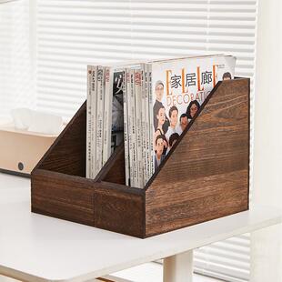 件置物架桌面收QWX盒文件框办纳文室书立式资料架文件夹杂志资公