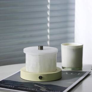 极简设计感天云光石-然充电三色调LED灯床柜台头灯样板间茶几摆件